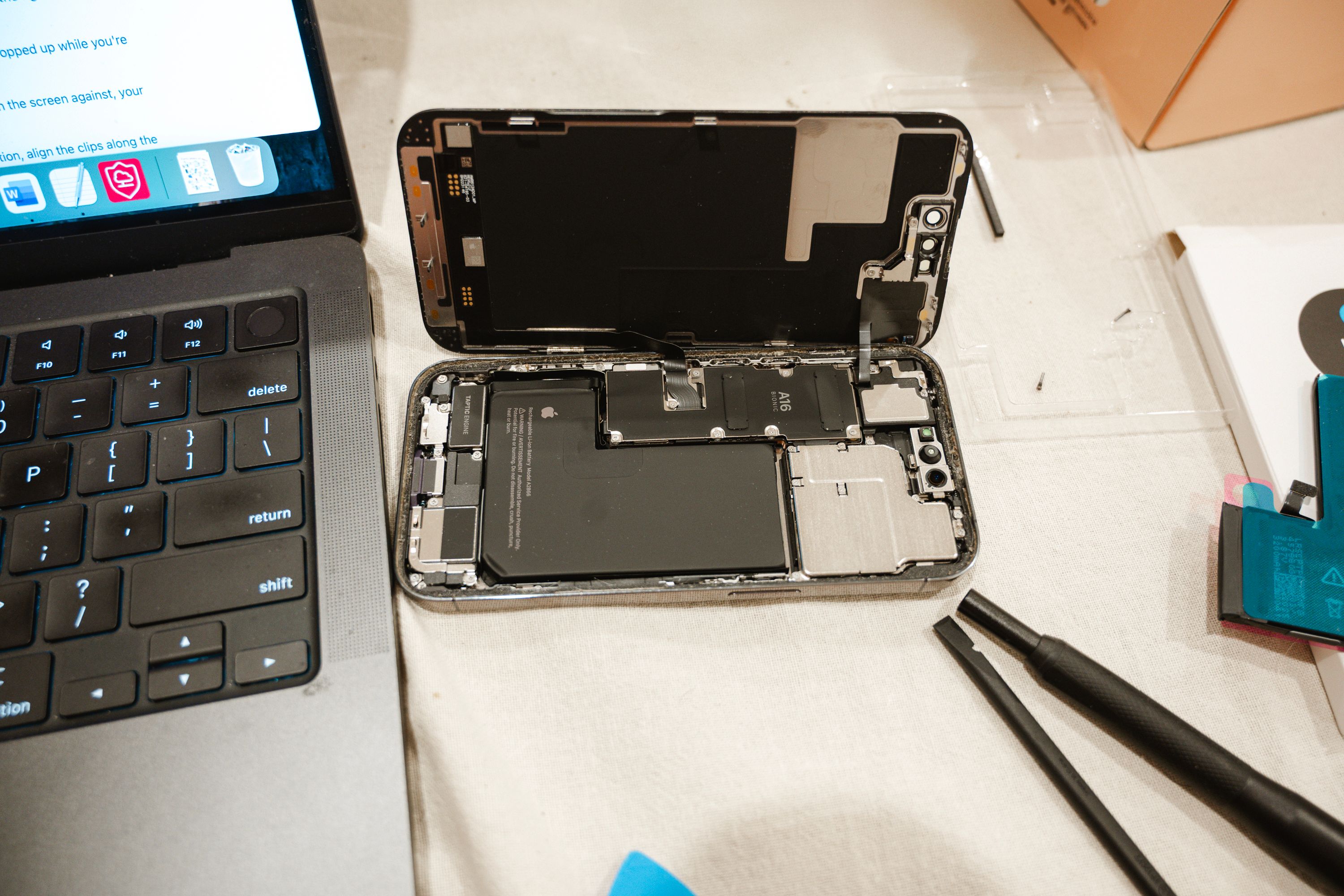 Troca de tela de celular